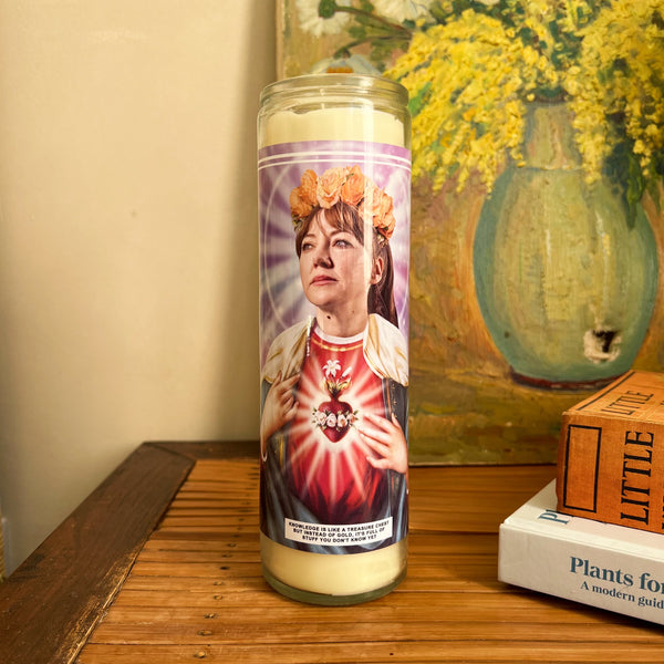 Saint Philomena Cunk | Diane Morgan Prayer Candle