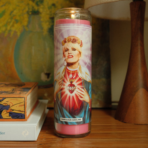 Saint Patsy Stone | Joanna Lumley | Absolutely Fabulous Prayer Candle