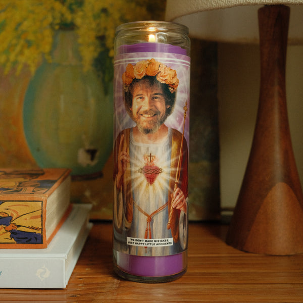 Saint Bob Ross Prayer Candle