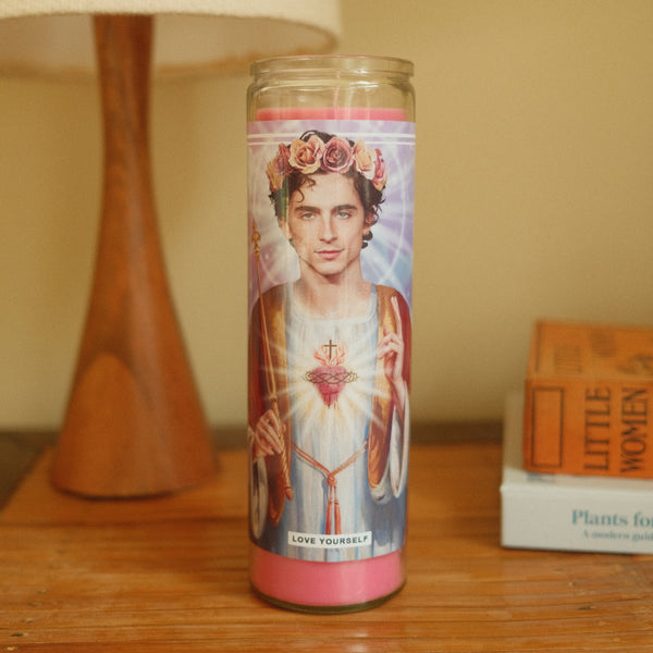 Saint Timothee Chalamet Prayer Candle