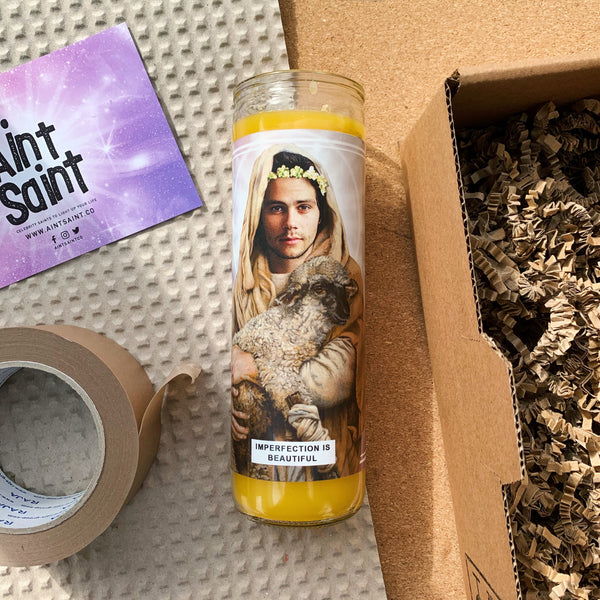 Saint Dylan O'Brien | Teen Wolf Prayer Candle